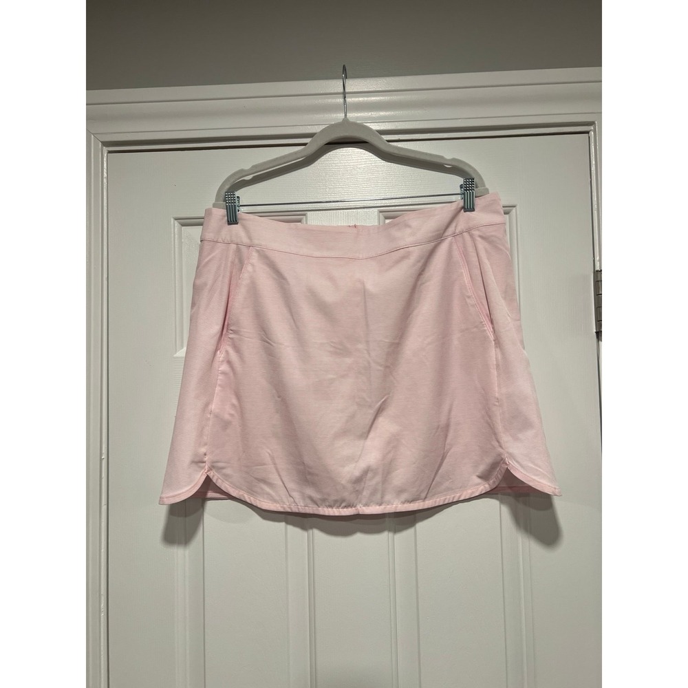 Vineyard Vines pink stripe Rose Printed Golf Leisure Skort‎ XL NEW